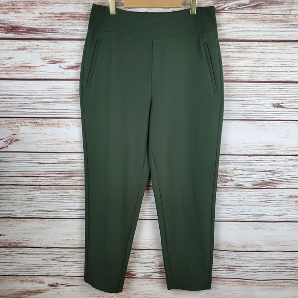 Athleta Pants - Athleta Womens Size 10 Forest Green Endless High Rise Stretch Pants